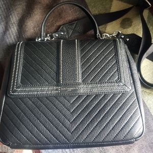 Karl Lagerfeld Paris Textured Leather Satchel